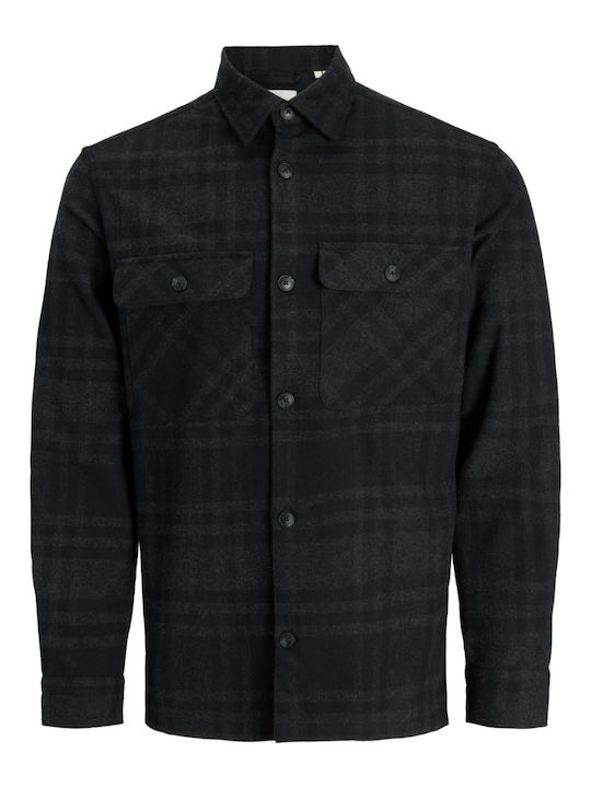Μακρυμάνικo Βαμβακερό Overshirt Black