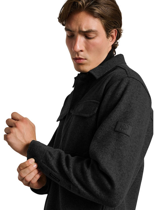 Μακρυμάνικo Overshirt Black