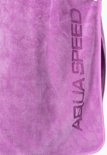 Microfiber Kid's Poncho Bathrobe Aqua Speed Kids Poncho Violet 145-09 Soft Purple