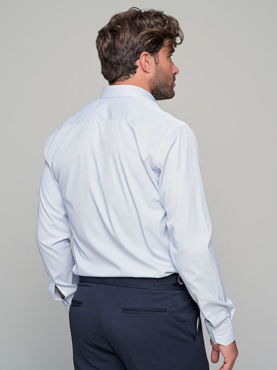 Linea Alta Long-sleeved Shirt White-Blue