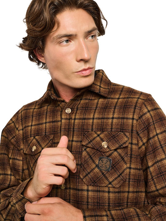 Original Μακρυμάνικo Overshirt Brown 61-105.054.Ν0000