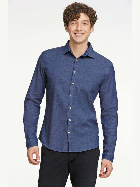 Μακρυμάνικo Πουκάμισο Blue/dk Blue