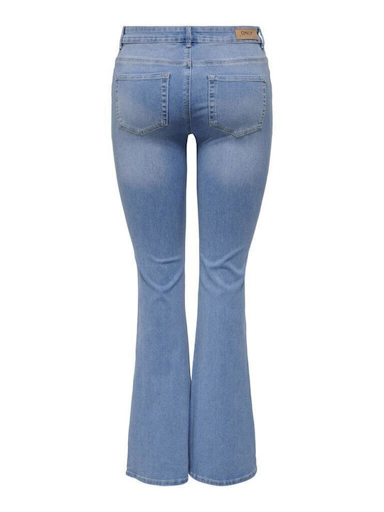 Women's Jean Trousers Flared Light Blue - Blue