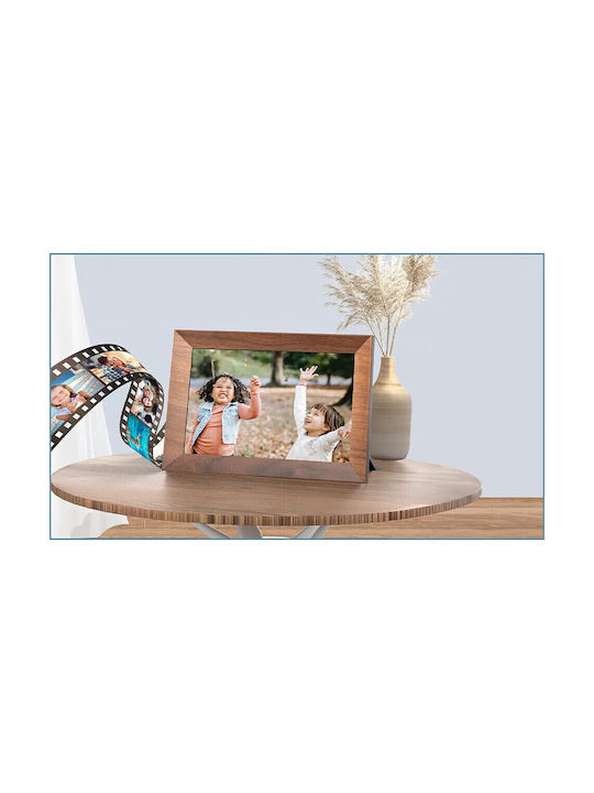 Kodak Cf102p Wall-mounted Wooden Photo Frame with Brown Frame