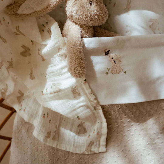 Little Dutch Blanket Nursery Swaddling Blankets Knitted Beige 70x100cm