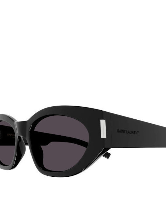 Ysl Unisex Γυαλιά Ηλίου με Μαύρο Κοκκάλινο Σκελετό και Μαύρο Φακό SL 638 001