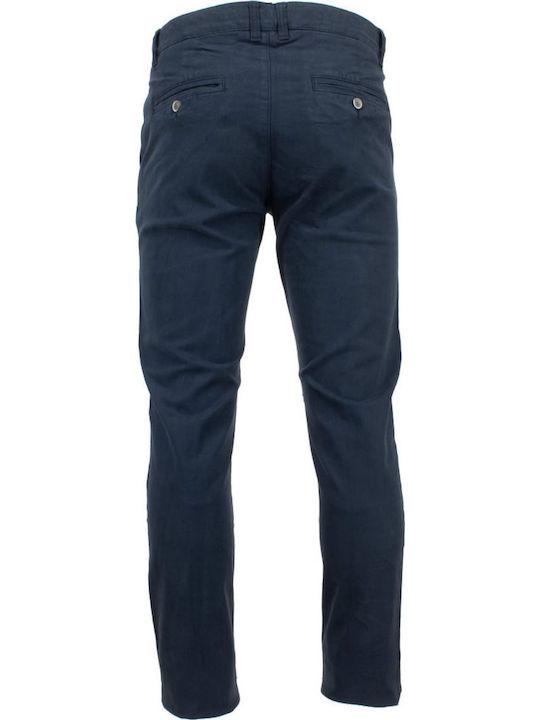 Herrenhosen Chinos Regulär Passform Blau
