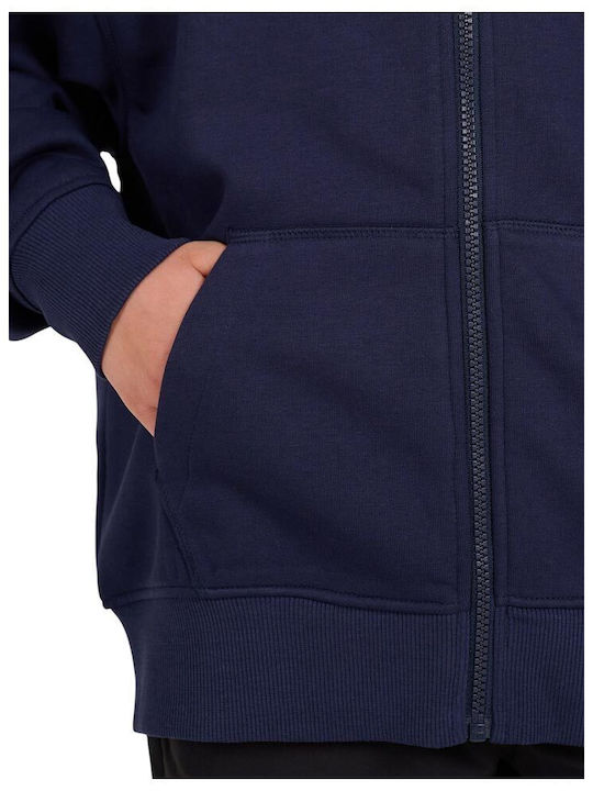 Cardigan pentru copii De bumbac cu Glugă Albastru
