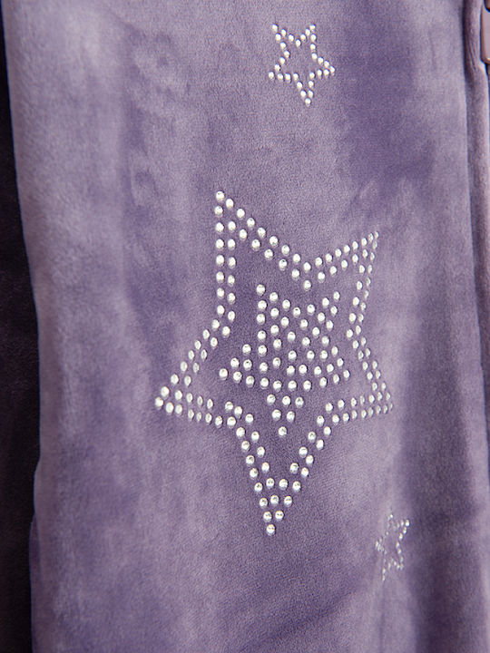 Kinder-Sweatshirtjacke mit Kapuze Lila