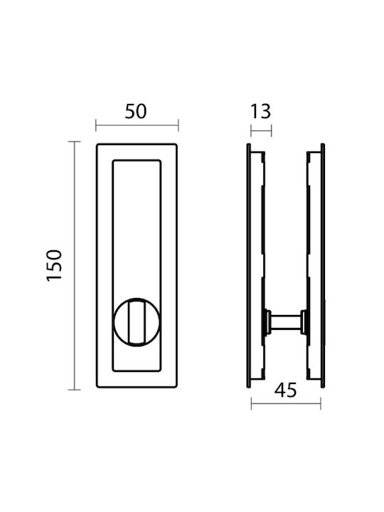 Convex Türgriff Bronze 150mm SDH-14743