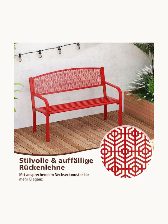 Bank Außenbereich Metallisch Rot