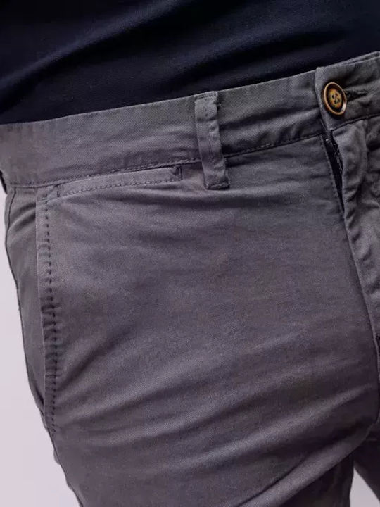 Παντελόνι Chino σε Slim Εφαρμογή Γκρι