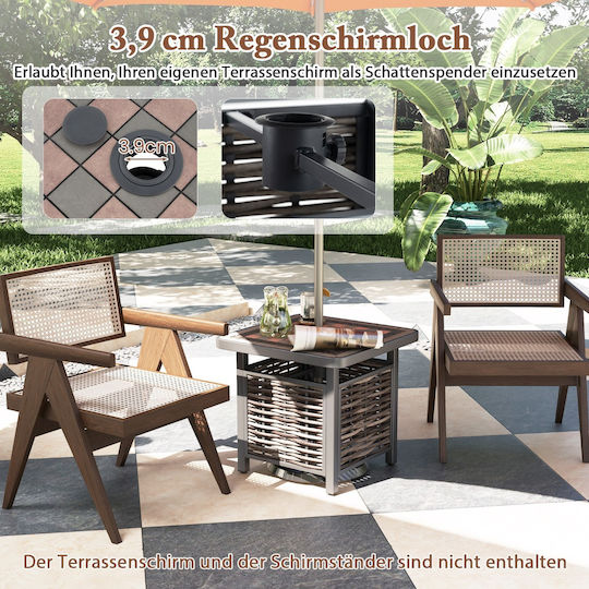 Всекидневна Стабилна 55x55x50бр Rattan Всекидневна Стабилна 55x55x50бр Rattan