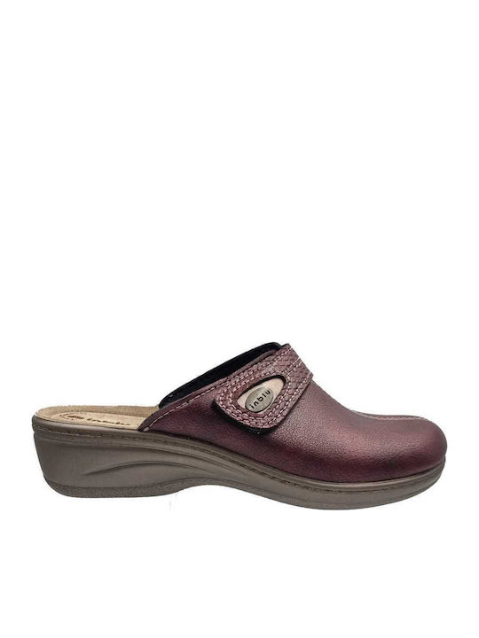 Winter Women's Slippers Burgundy