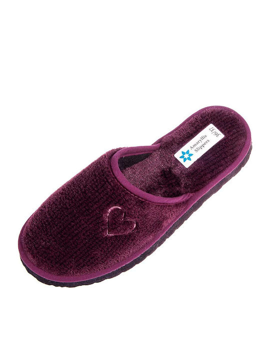 Papuci de Damă de Iarnă Burgundy