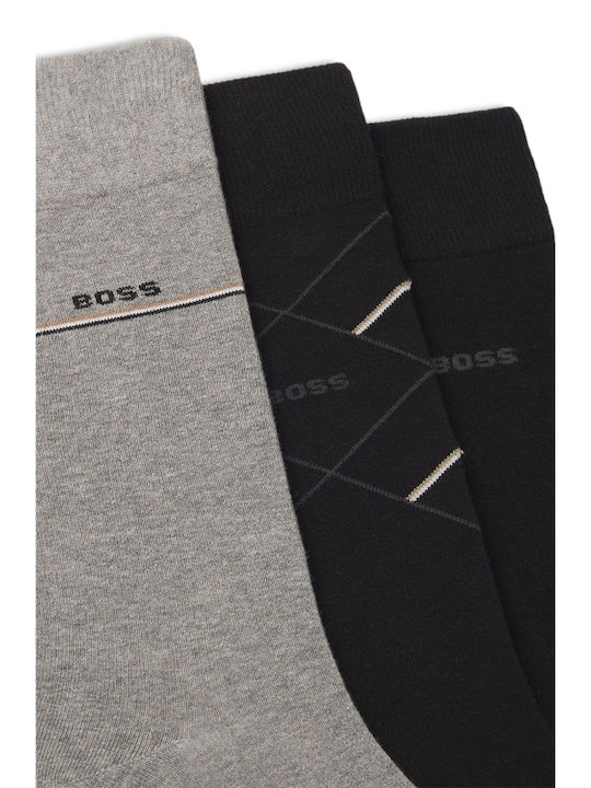 Boss Ανδρικές Κάλτσες με Σχέδια Πολύχρωμο 3Pack Boss Ανδρικές Κάλτσες με Σχέδια Πολύχρωμο 3Pack