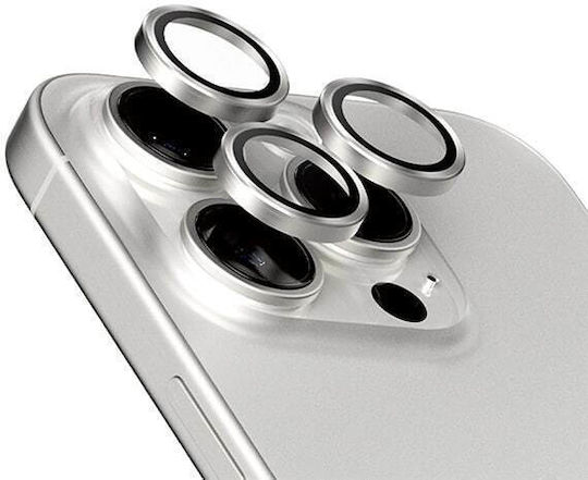 Protection Camera Protection Tempered Glass Silver for the iPhone 17 Pro, iPhone 17 Pro Max