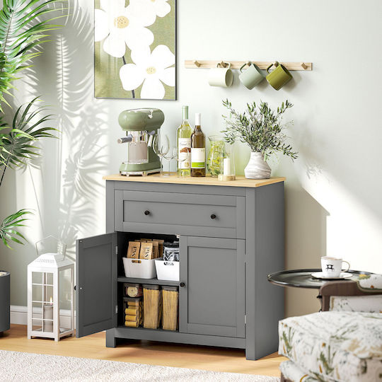Sideboard made of Wood & Metal with Drawers Colorful 78.5x35x80cm