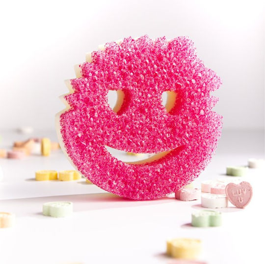 Σφουγγάρι Scrub Daddy Scrub Mommy Heart Dual-sided Scrubber & Sponge Special Edition Pink Yellow