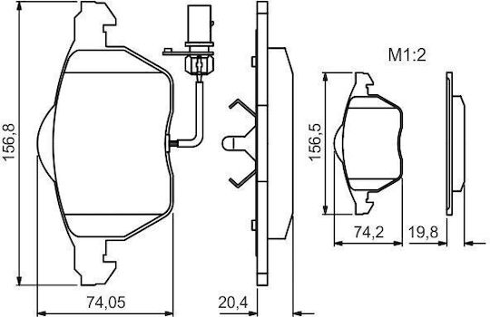 Bosch Brake Pad Set Disc Brake 0 986 495 241