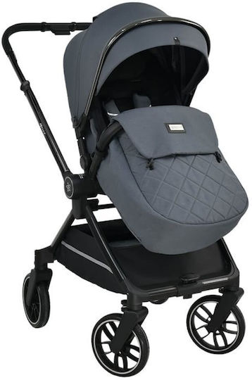 Bebe Stars Mirage Ρυθμιζόμενο Καρότσι 3 σε 1 Kατάλληλο για Nεογέννητο Grey 9.6kg