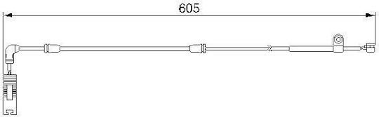 Warning Sensor Brake Pad Wear Bosch 1 987 474 943
