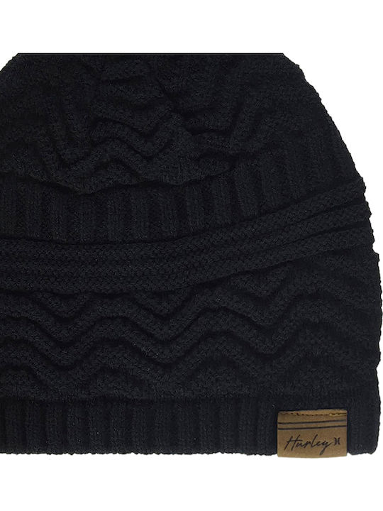 Beanie Feminin Căciulă Tricotat în culoarea Negru