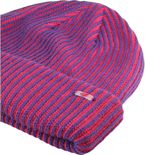 Beanie Männer Beanie Gestrickt in Fuchsie Farbe