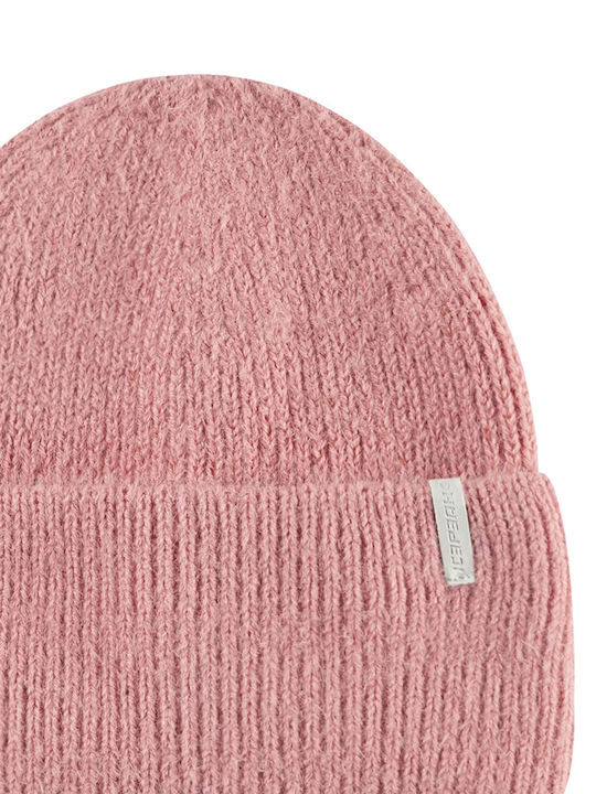 Beanie Frauen Beanie Gestrickt in Rosa Farbe