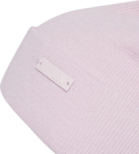 Tonal Met Bean Beanie Beanie Knitted in Pink color