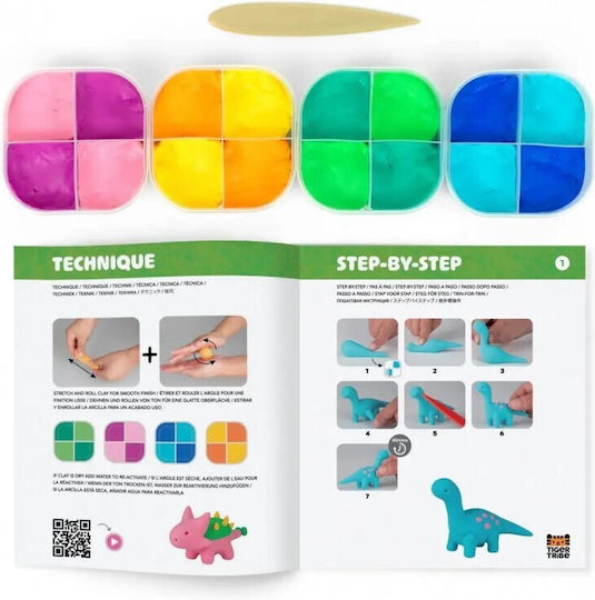 Σετ Δραστηριοτήτων Claytopia Dinosaur World 20220 Tiger Tribe 9341736102516