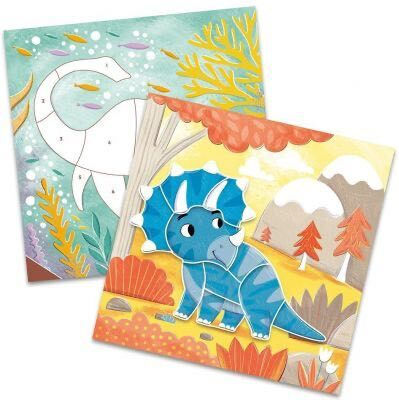 Sticker Book Numbers Dinosaurs