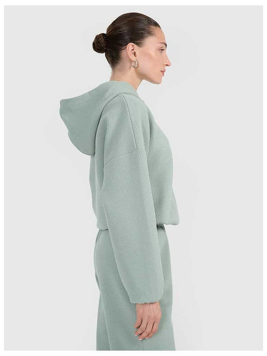 Women's Sweatshirt Hooded Turquoise