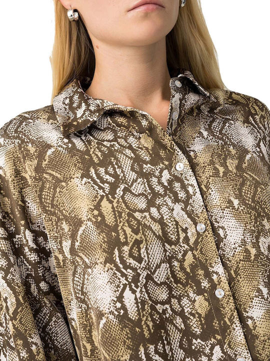 Women's Long Sleeve Shirt Brown