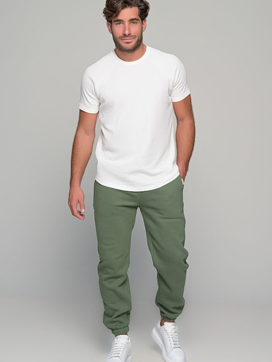 Basic Jogginghose mit Gummizug Khaki