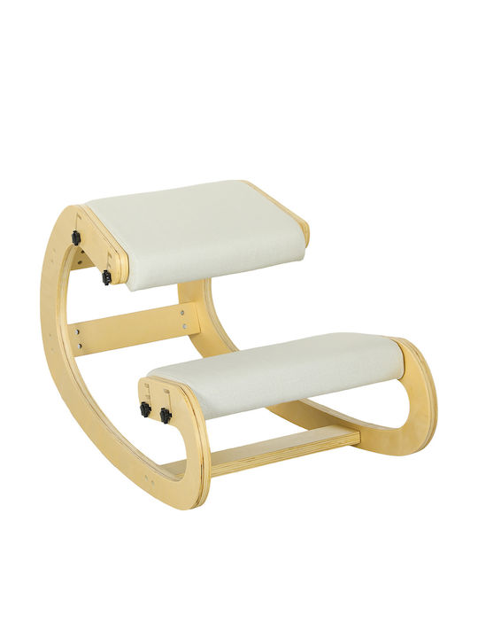 Office Desk Stool Beige 55x85x55cm