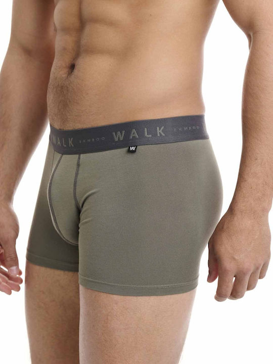 Herren Boxershorts Brown-khaki 2Packung