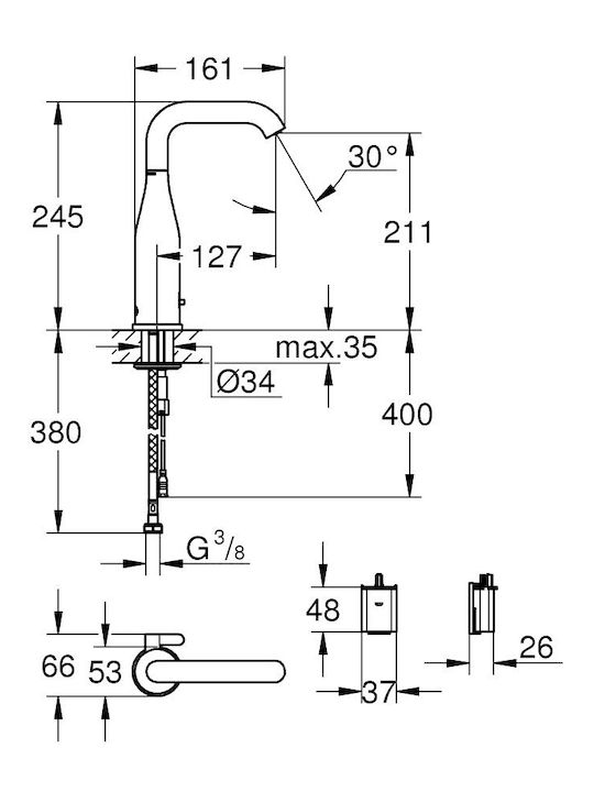 Grohe Mixing Sink Faucet Rose Gold