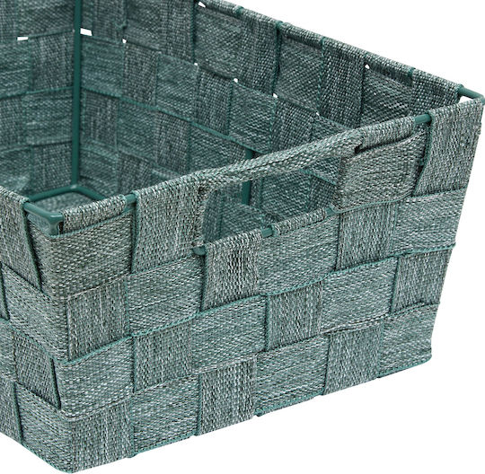 5Five Storage Basket Fabric Green 28x20x11cm 1pcs