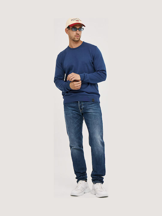 Men's Denim Pants with Regular Fit Blue
