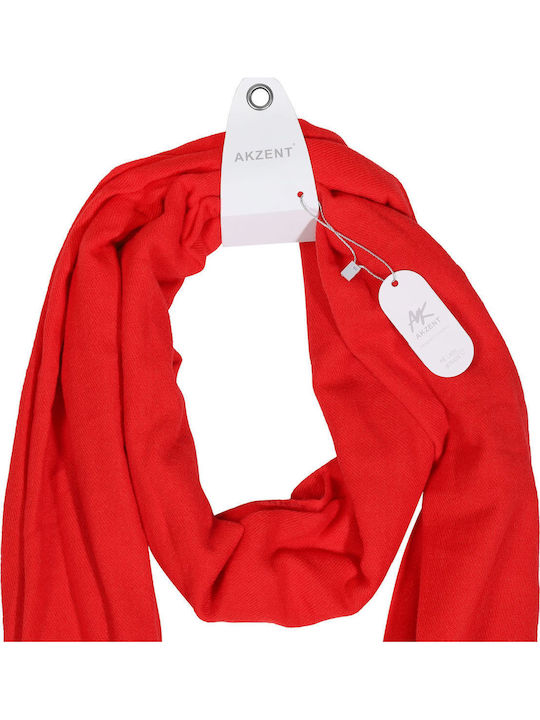 Women's Wool Scarf Red