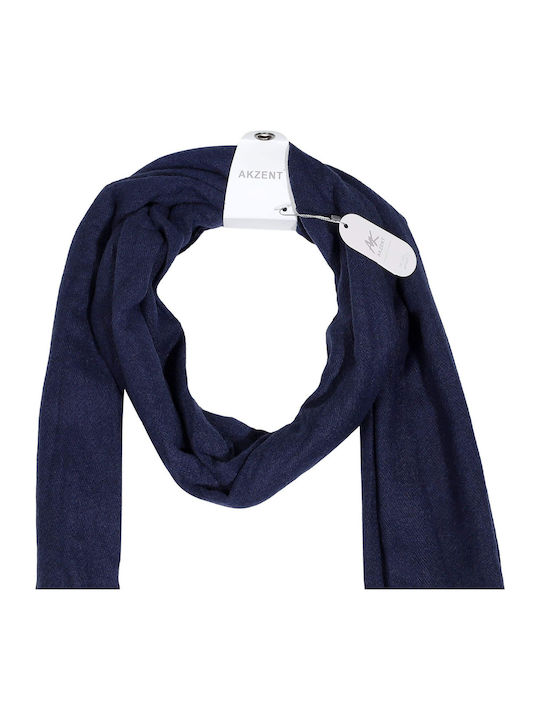 Women's Wool Scarf Navy Blue