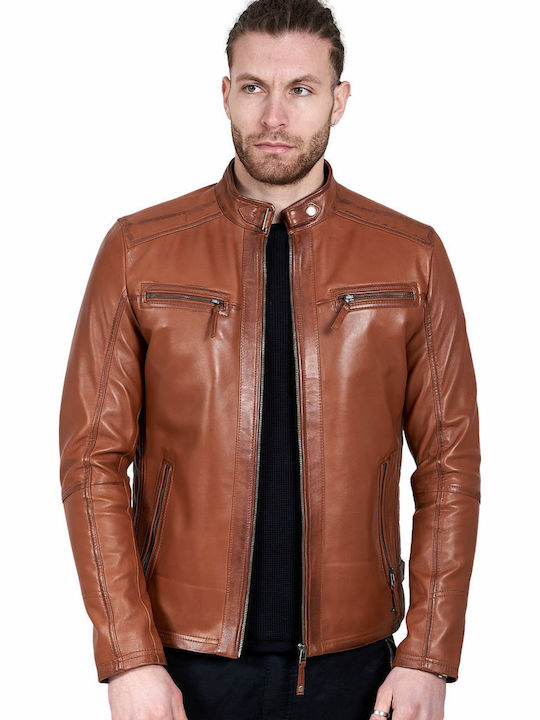 Alpha Geacă Din Piele Tabac Maro Alpha-Sheep-Cognac