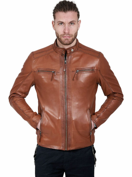 Alpha Geacă Din Piele Tabac Maro Alpha-Sheep-Cognac
