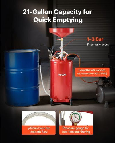 Vevor Air Oil Separator with 79.5 Liter Capacity