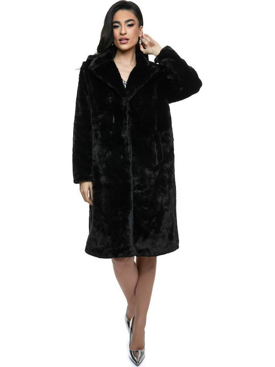 Women's Long Fur Black