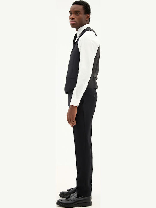 Men's Vest Slim Fit Black