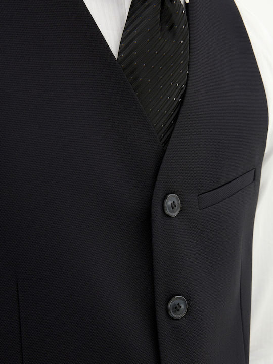 Men's Vest Slim Fit Black