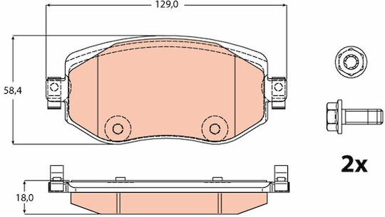 Trw Gdb2175 Brake Pad Set Disc Brake