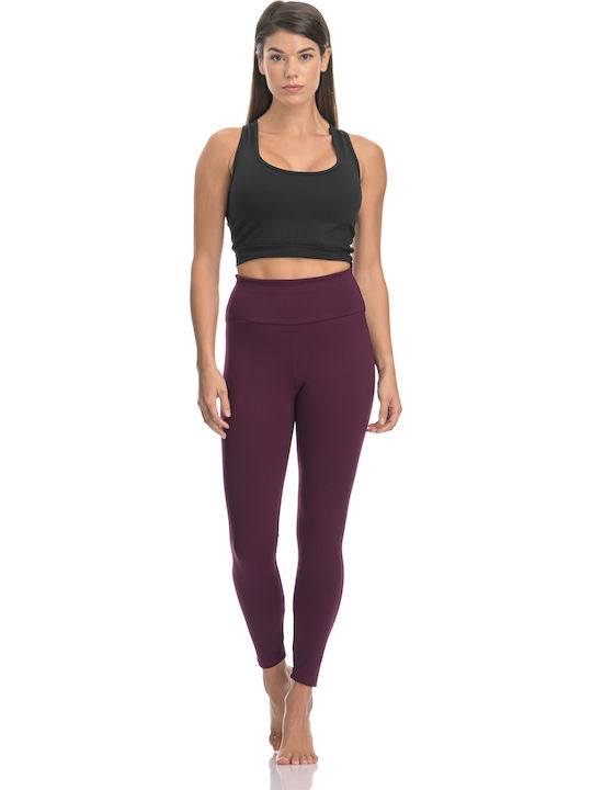 Women's Training Legging Push Up Bordeaux